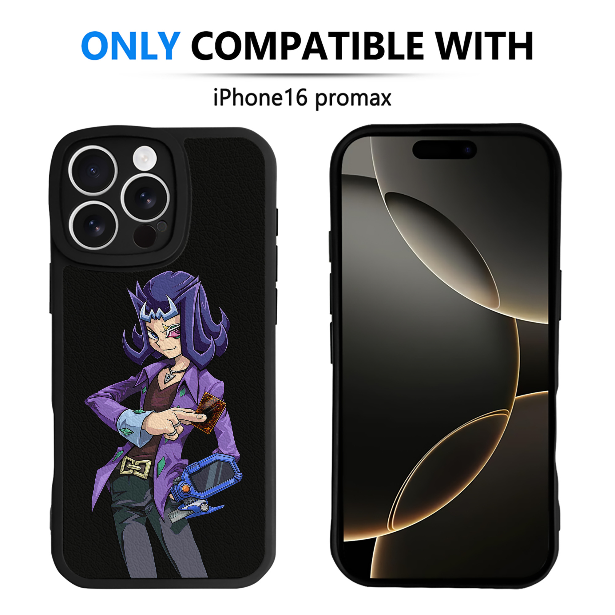 遊☆戯☆王 Yu-Gi-Oh! 【iPhone 16シリーズ対応】シリコンスマホケース（レザー調） 材質：シリコン